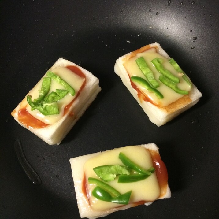 フライパンで簡単!ピザ風焼餅
